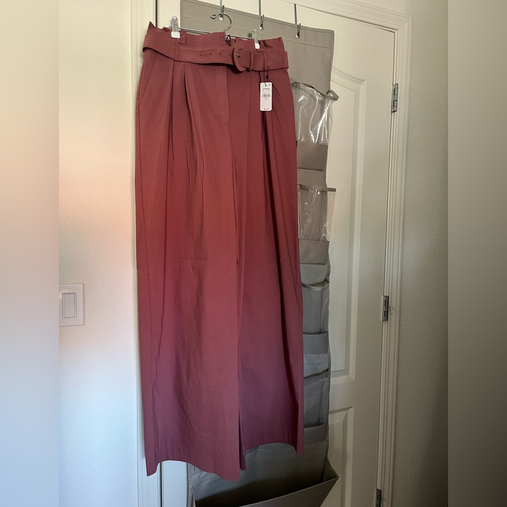 Express wide leg high rise pants, never worn